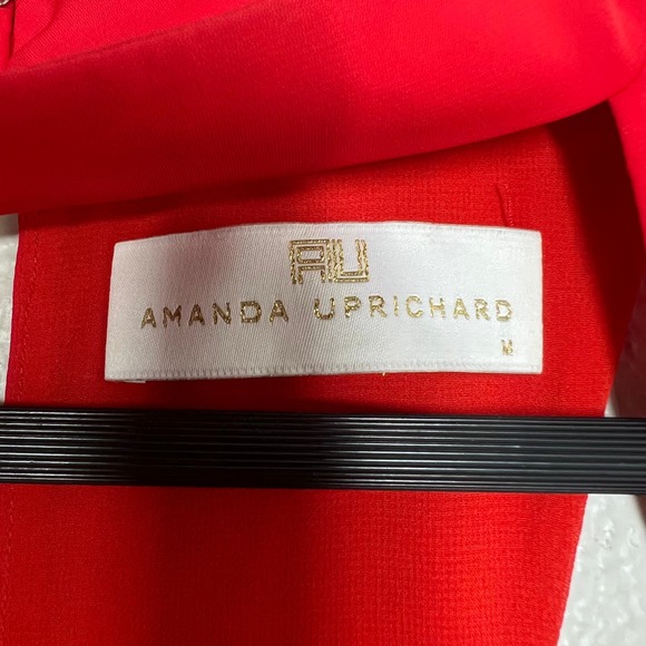 Amanda Uprichard Orange Cassia Mini Dress in Candy Apple Size M - Picture 7 of 8